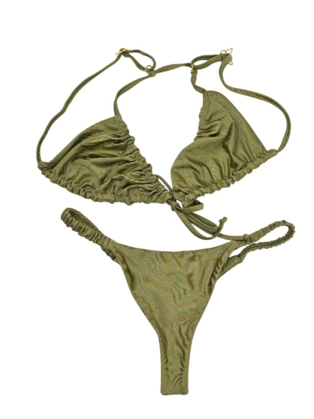 La Mariposa Toluca Bikini Bottoms in Zucchini